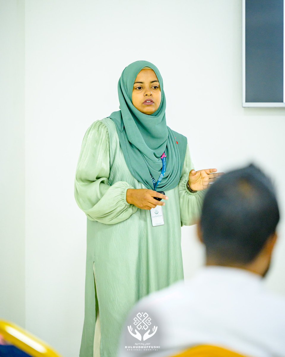 KRHmv's tweet photo. As part of the World AIDS Day 2024 activities, Public Health Unit staff facilitated an informative session on HIV prevention, treatment, and care services for the staff of Kulhudhuffushi Regional Hospital.

@MoHmv 
@governmentmv 
@presidencymv https://t.co/TTJo6PbVki