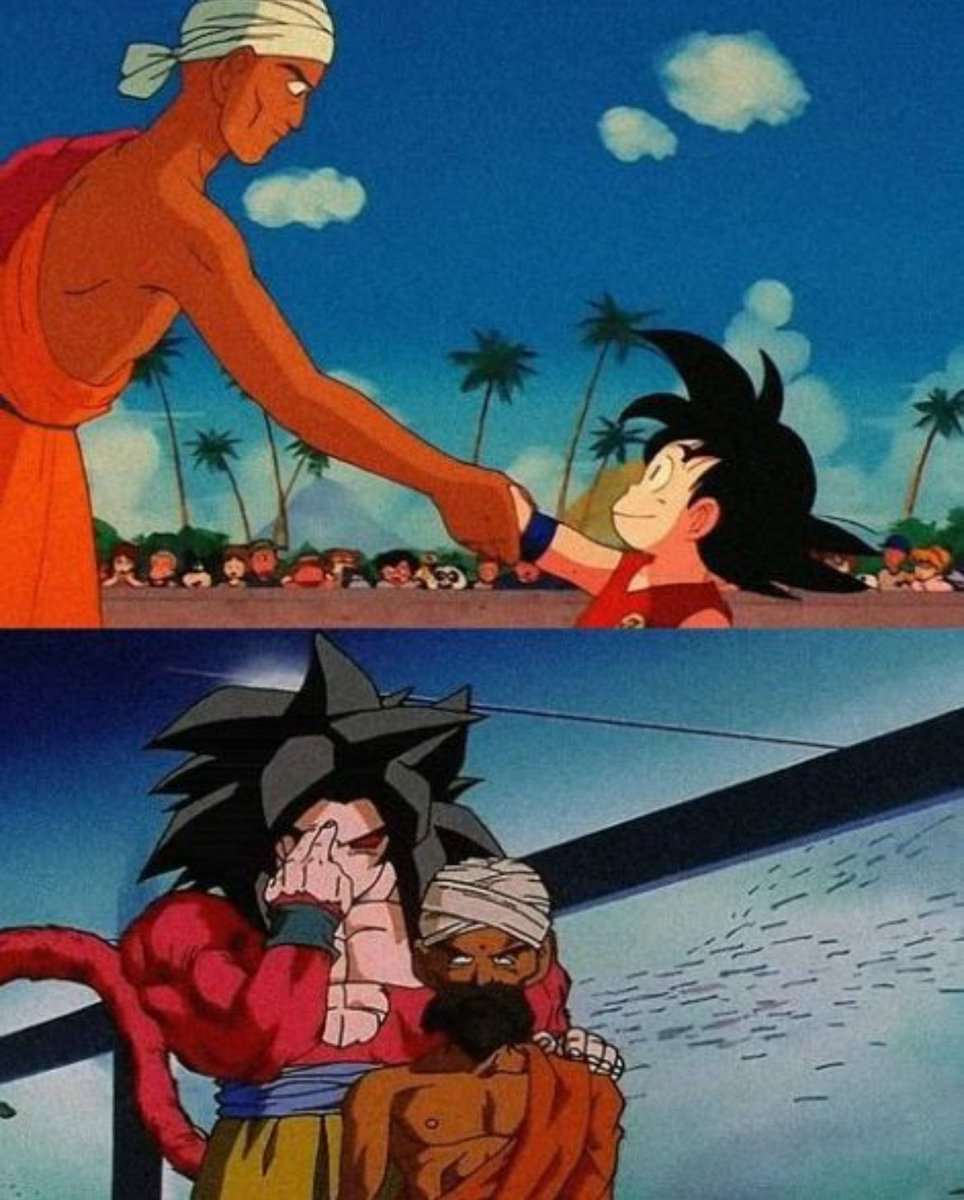 Goku never forget his friends