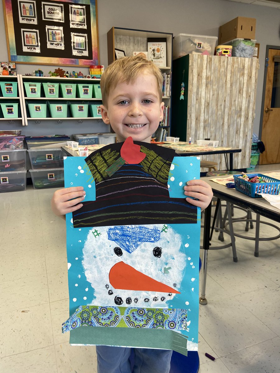CBAWestChester's tweet photo. #Kindergarten finished creating these amazing mixed media snowman today in Art Class! Now we just need a big snow storm… #arted #arteducation # creativekids #kidsart #onlyatcba https://t.co/dlckP1Ltpr