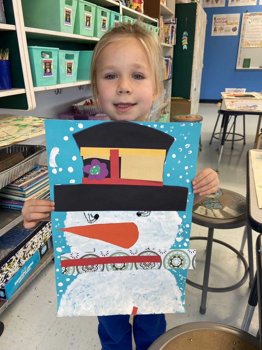 CBAWestChester's tweet photo. #Kindergarten finished creating these amazing mixed media snowman today in Art Class! Now we just need a big snow storm… #arted #arteducation # creativekids #kidsart #onlyatcba https://t.co/dlckP1Ltpr