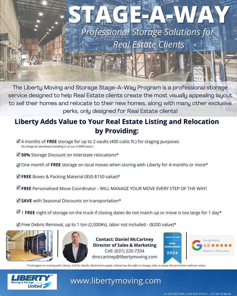 Liberty_Moving's tweet photo. Realtors: Unlock exclusive benefits designed to help your clients ease the financial challenges of moving into their home. No sign-up is required—simply share these perks below and start saving your clients money today!

https://t.co/kNXqoxmgDJ or (800) 640-4487

#moving https://t.co/KYOXsGxnP5