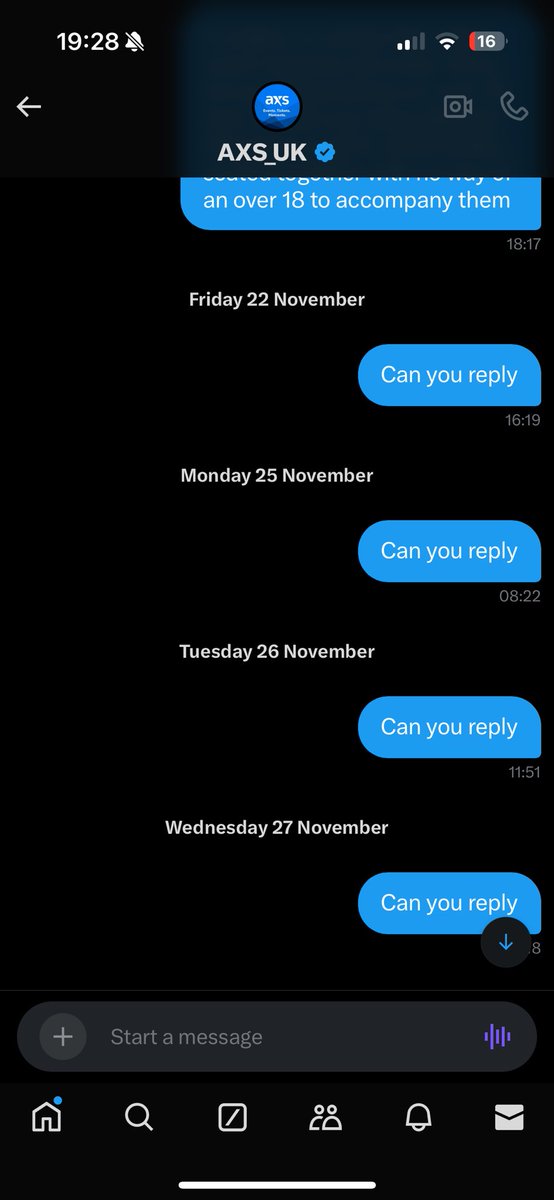 jonmuffett's tweet photo. @AXS_UK how’s this for customer service! Shocking! https://t.co/1IrFoCz8Bf