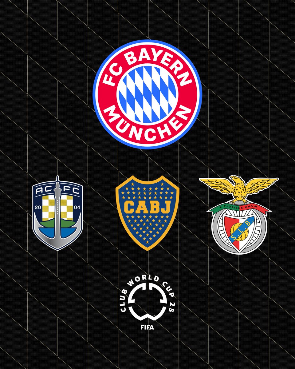 FCBayernEN's tweet photo. Our group for the 2025 #FIFACWC! 🏆🌎

#FCBayern #MiaSanMia #TakeItToTheWorld https://t.co/BnmQ64GYnQ
