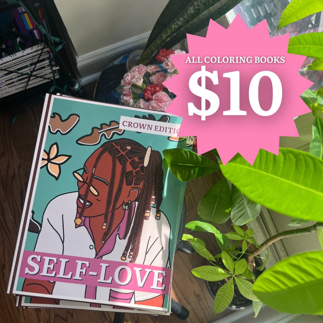 RHI_TCRE's tweet photo. All coloring books on our website are $10 until the end of the week 📚🖍️

You can grab this bestseller on our website for 30-50% of full retail price 💈

https://t.co/Q15ffZyO9W 
(Link in BIo) 💻

#ColoringBooks #CreativeRepresentation https://t.co/HTck6fgK9j