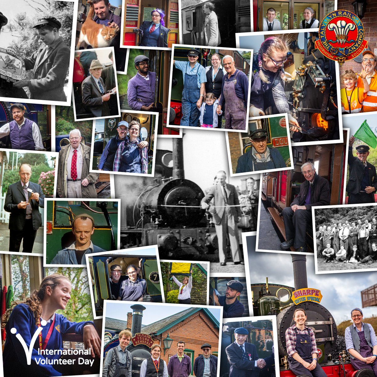 To all our volunteers: now, then and to come - Thank You.

The hours, days and years of volunteer dedication put into the Railway is forever appreciated, you truly make the Talyllyn live up to the name of "The Railway With A Heart of Gold!"

#InternationalVolunteerDay