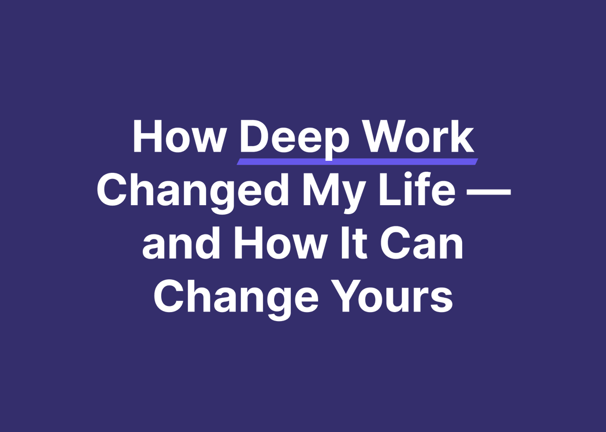 deepworkwizard's tweet image. I&apos;ve spent the past two years building my career as a ghostwriter and video editor, earning me $150k+ annually.

These jobs require rigorous discipline and focus.

Follow me for insights on how to master deep work to earn more.

My Full Story 👇
deepworkmastery.substack.com/p/my-story