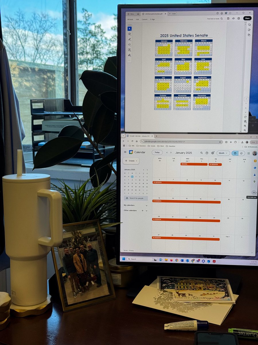 joshsorbe's tweet photo. My annual contribution to the Capitol Hill staffer and reporter community... a digital version of the Senate calendar.

Sharing the link below for you, your coworkers, and the group chat you're probably talking about the calendar in right now.🥰

Happy holidays!! https://t.co/cnR12XPwZw
