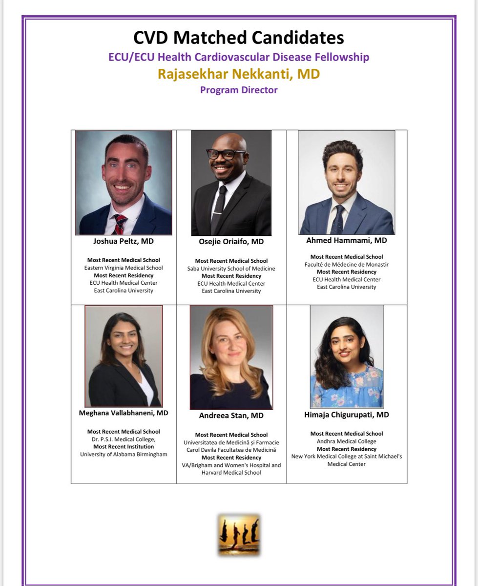 Excited to welcome our incoming class of CVD fellows <a href="/chigurupatiHD/">Himaja Dutt Chigurupati, MD</a> <a href="/MeghanaVall/">Meghana Vallabhaneni</a> <a href="/AhmedHammami/">Ahmed Hammami</a> <a href="/megaoses/">Osejie Oriaifo MD MSc 🫀</a> @JoshuaPeltz @AndreaaStan Congratulations guys Welcome to the family!