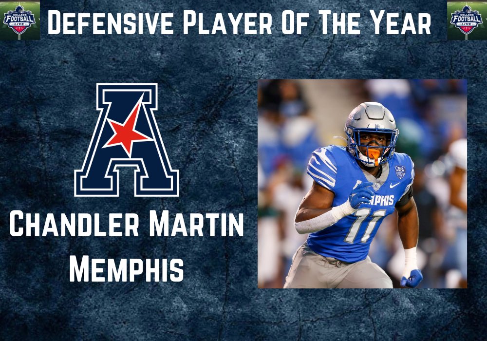 College Football Live AAC Defensive Player Of The Year!

<a href="/MemphisFB/">Memphis Football</a> 
<a href="/HankinsJordon/">Jordon Hankins</a> 
<a href="/_ChandlerMartin/">Chandler Martin🐺</a>