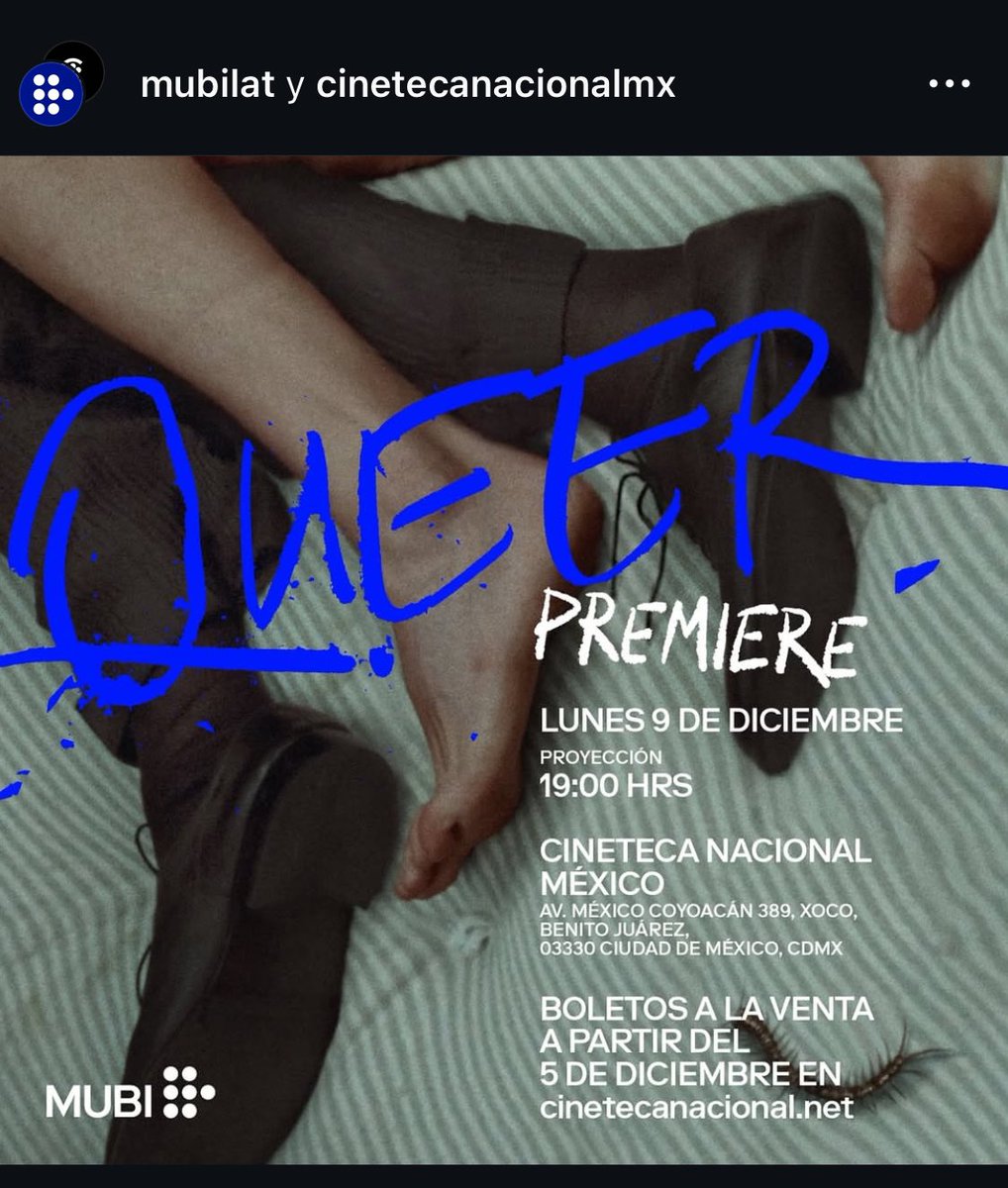 NkAbraham's tweet photo. @CinetecaMexico  hola ! Donde puedo comprar los boletos para @QueerMov de @mubilat …. Según su obra salen hoy a la venta pero no se ve nada en app y pag, me pueden ayudar !? https://t.co/ULqeT7RLTI