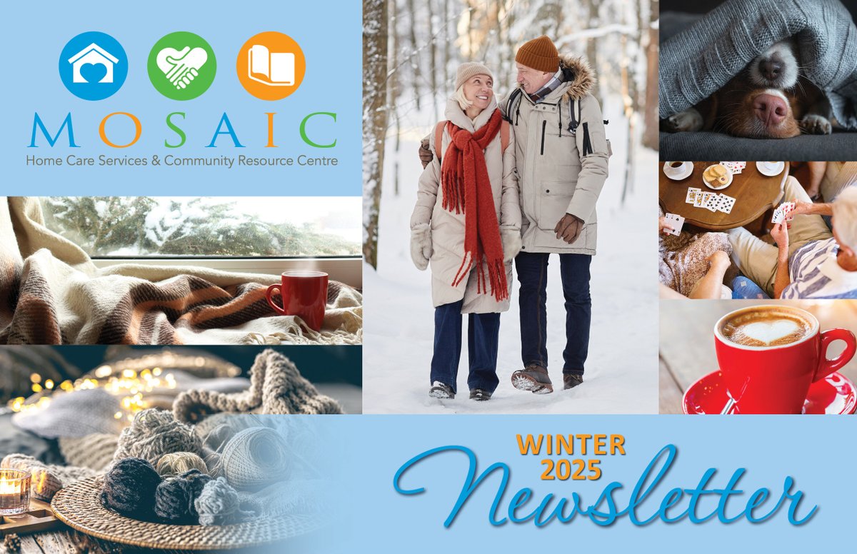Subscribe to our January 2025 #newsletter release date 2nd week in January.  Info on #homecareservices #socialprograms #connection #resources #personcentered #community #socialconnection #persontoperson #communityassets Sign up for our newsletter Newsletter - Mosaic Home Care