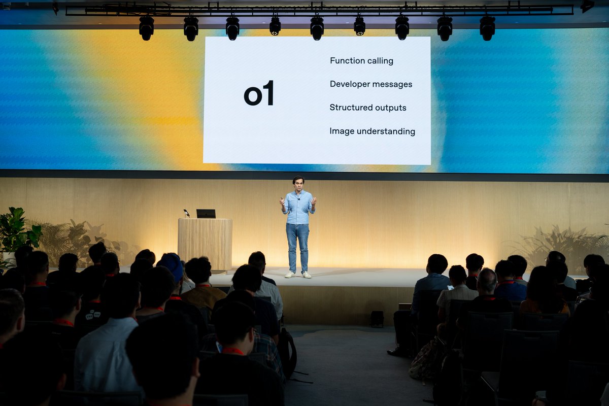 rahul_madduluri's tweet photo. Sneak peak of @OpenAI demo-ing Doppel at the latest DevDay!

At @DoppelHQ, we automated 30% of our extensive security operations workflow using @OpenAI's o1 models!

How? Keep an eye out, blog post coming soon. https://t.co/b0GfqxUl92