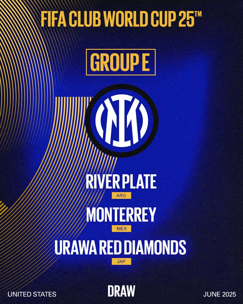 Inter_en's tweet photo. Our group for the FIFA Club World Cup 🗺️⚽️

#ForzaInter #FIFACWC https://t.co/nrLzPiBiVJ