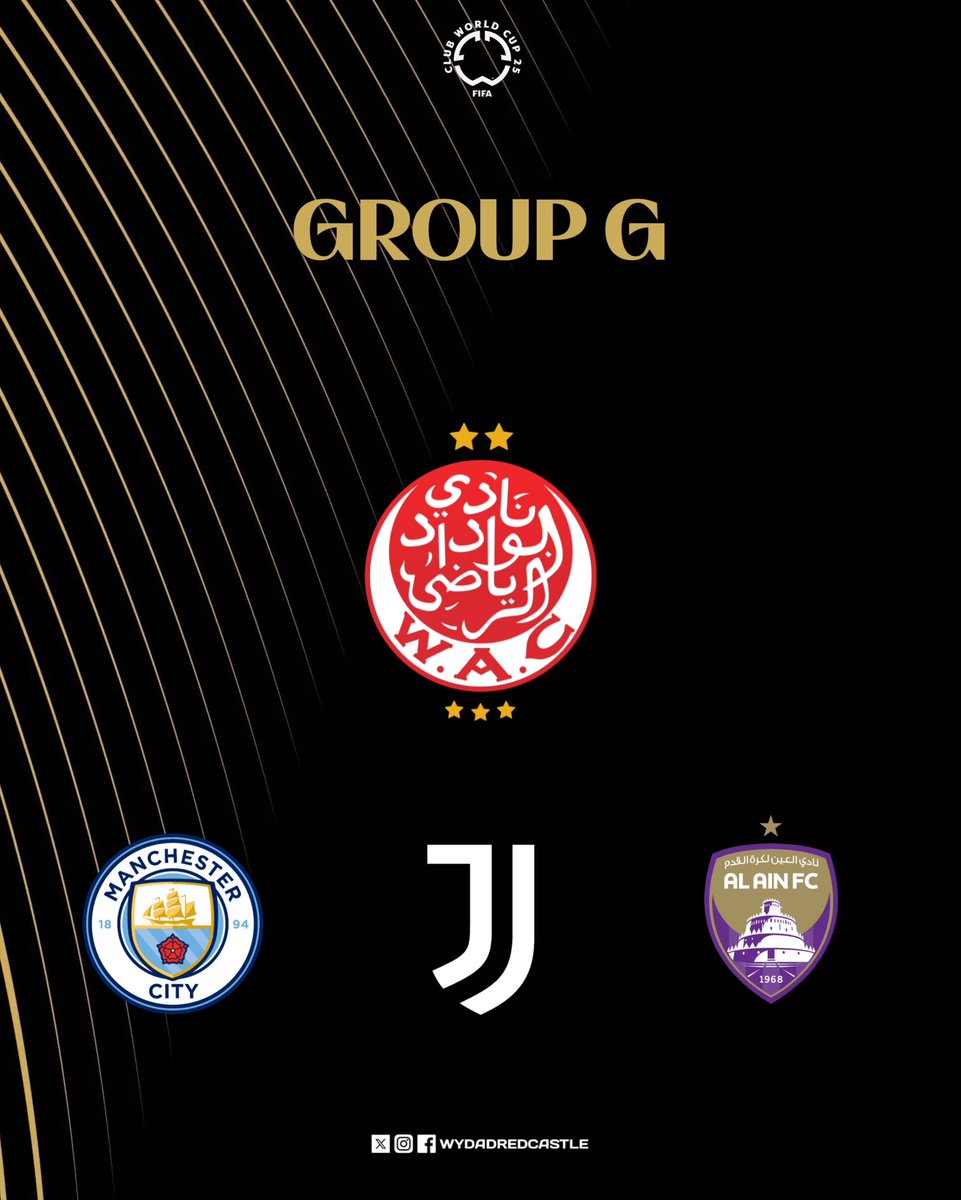 WydadRedCastle's tweet photo. The stage is set 📍

WAC will face @ManCityFra , @juventusfcen, and Al Ain. Let’s show the world what we’re made of ! 🔴⚪ 

#FIFACWC https://t.co/rLO3xZ0fCT