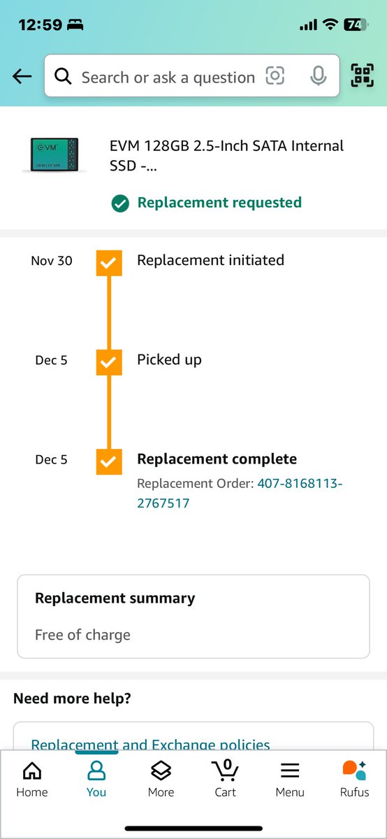 smit_karia's tweet photo. @amazonIN worst service you people show it’s replaced but not replaced nor refund 

Kindly resolve it https://t.co/FmSRkYcNZJ