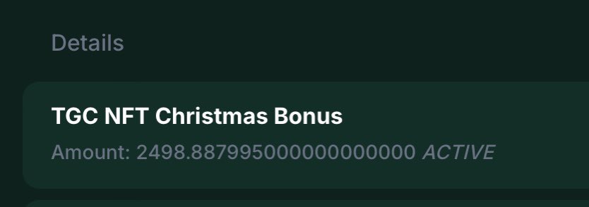 Gotta love a NFT with real utility! The $TGC High roller  NFT not only gives the holders weekly profit share of a multi billion dollar business plus increased rakeback, but also seasonal rewards. Holders have already received up to $7500 straight in their accounts and today all