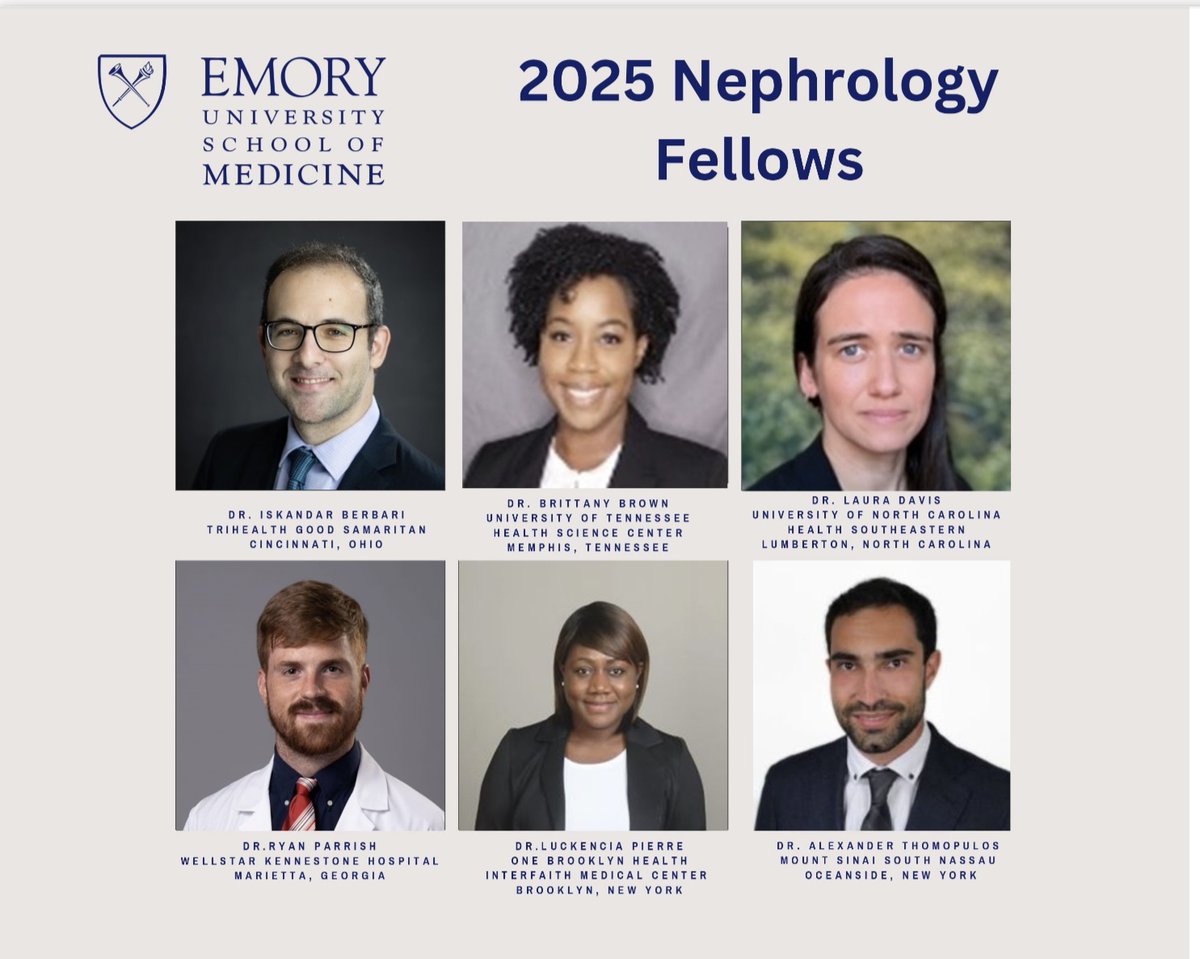 Emory Nephrology (@emorynephrology) on Twitter photo Another outstanding #nephrology match! Please help us in congratulating our incoming <a href="/EmoryNephrology/">Emory Nephrology</a> Fellows!
#WelcomeHome Another outstanding #nephrology match! Please help us in congratulating our incoming <a href="/EmoryNephrology/">Emory Nephrology</a> Fellows!
#WelcomeHome