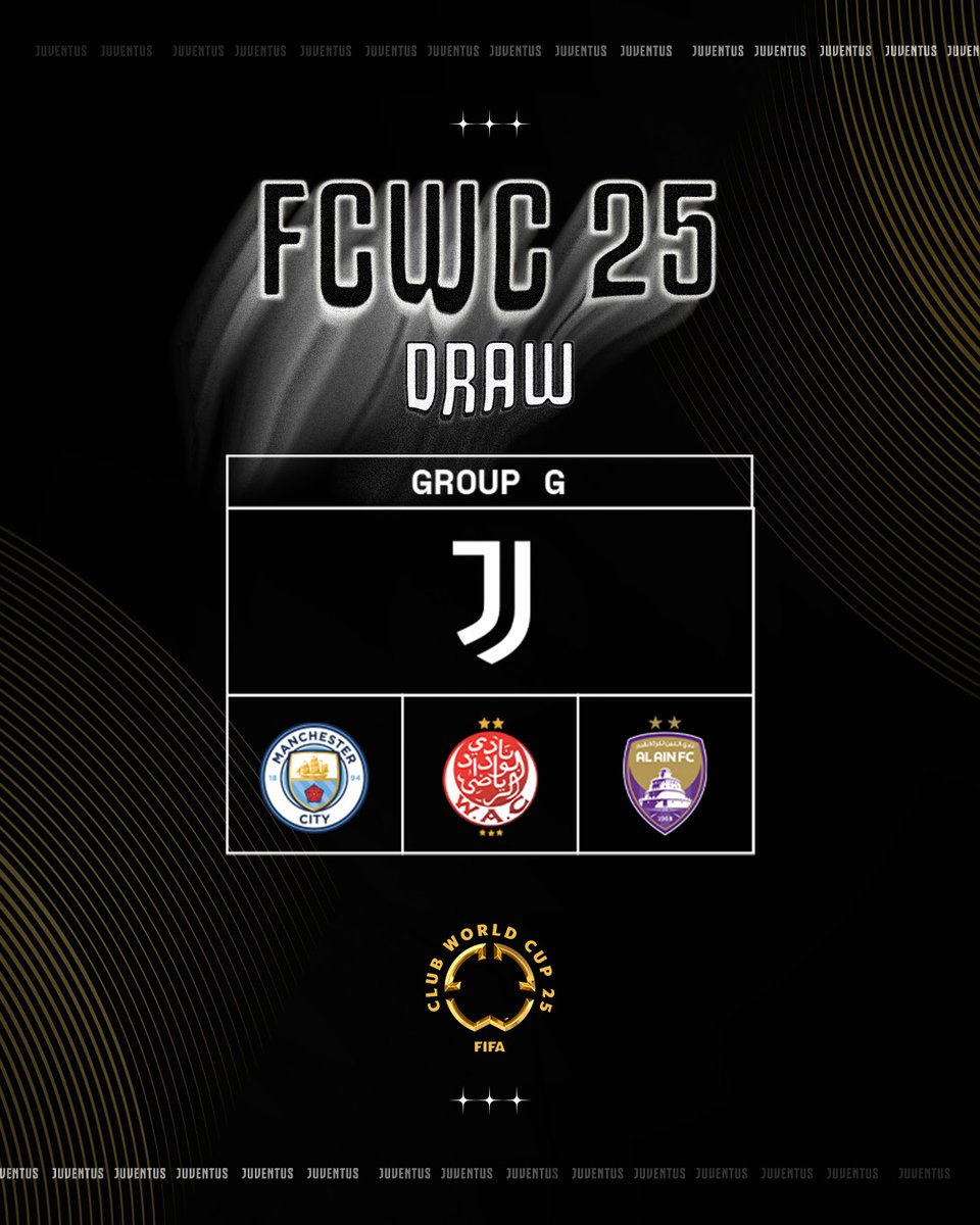 juventusfc's tweet photo. Le avversarie che affronteremo nella prima fase della FIFA Club World Cup 🏆 🌎

#FIFACWC #TakeItToTheWorld https://t.co/qxnNQm8WXX