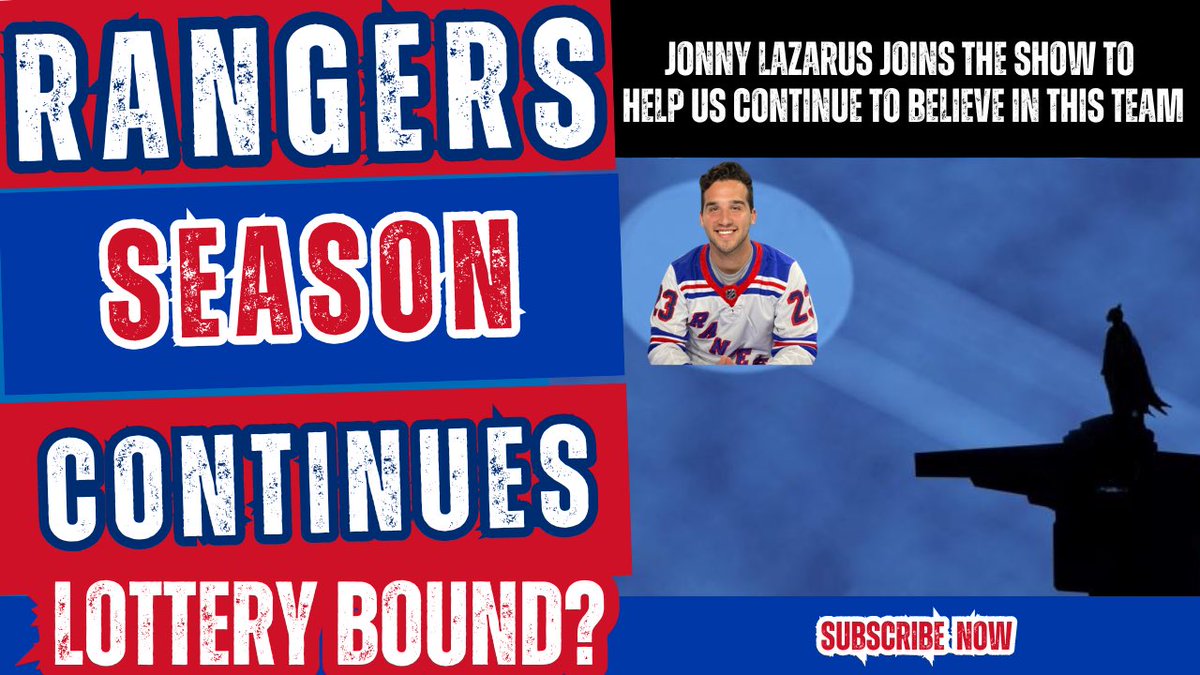 Rangers Radio: A New York Rangers Podcast (@nyrangersradio) on Twitter photo The fellas will be joined tonight at 6pm by <a href="/JLazzy23/">Jonny Lazarus</a> as they discuss what can be done to fix this team and get us back to the good vibes we had last season #NYR The fellas will be joined tonight at 6pm by <a href="/JLazzy23/">Jonny Lazarus</a> as they discuss what can be done to fix this team and get us back to the good vibes we had last season #NYR
