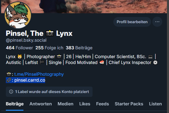 Pinsel, The 📸 Lynx tweet media