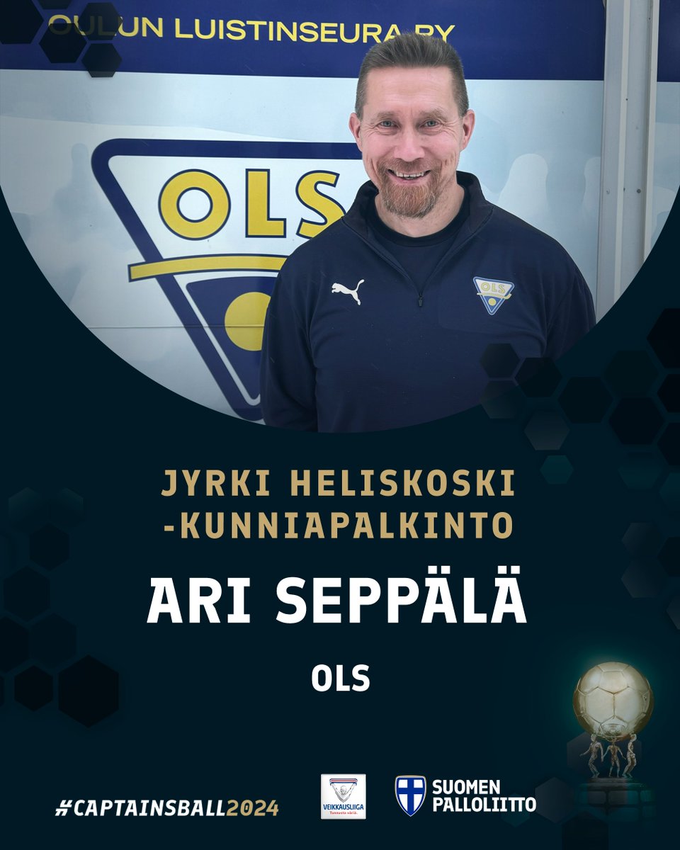 🏆 #CaptainsBall2024 -gaala vie lähes viimeisiään. Oulun Luistinseuran Ari Seppälä on ollut kehittämässä lasten ja nuorten valmennusta useissa eri kaupungeissa ja rooleissa edistyksellisesti jo viidellä vuosikymmenellä.

Seppälä on toiminut uransa aikana monissa eri rooleissa: