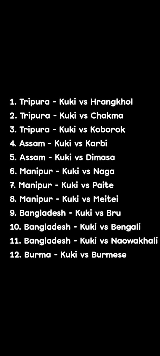 THOITHOINONG07's tweet photo. @IndiaTodayNE #kukiillegalimmigrants These refugees have no place in Manipur or India ...all their jobs, with the help of fake certificates, have to be terminated.
They r like a virus spreading everywhere.
 Kuki hai toh problem hai👇👇 https://t.co/rKRkai2WZ3