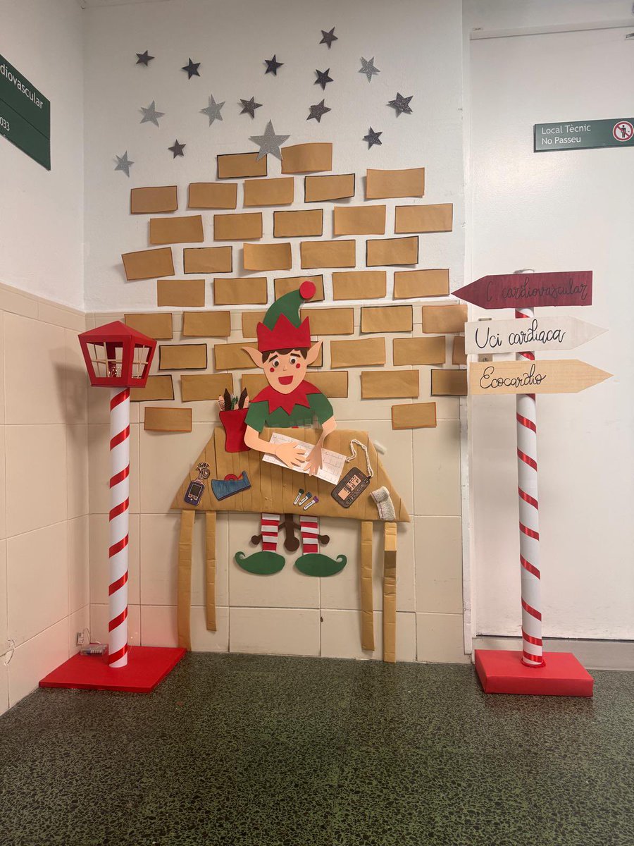 JudithPratsB's tweet photo. La sala de C. Cardiovascular de @hospitalclinic us desitja un molt Bon Nadal. https://t.co/DakTaAlXAG