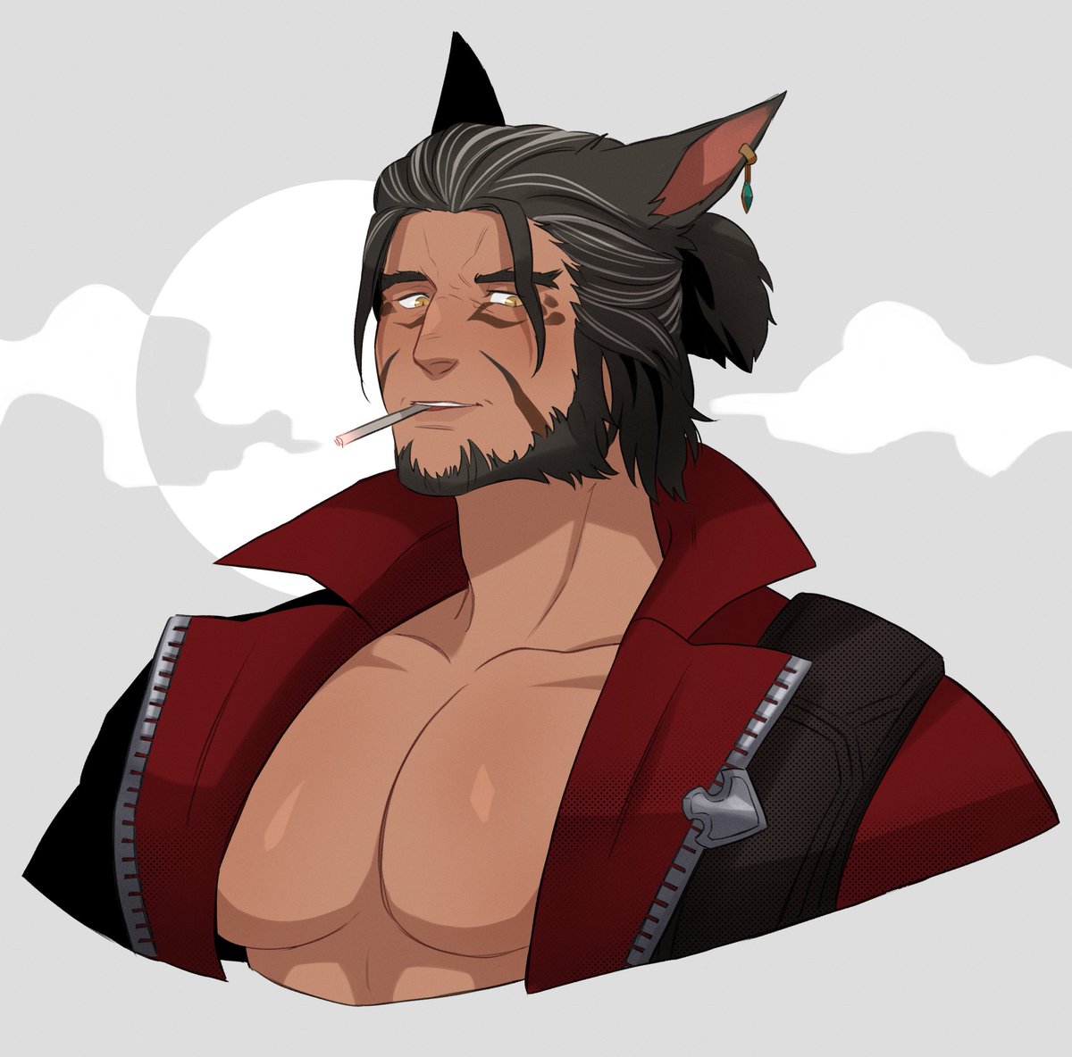 I didn't expect to become the new character in the otome game, Dream Daddy FFXIV edition. But here it is!
🎨: <a href="/rasstegai/">st(rahd simр)acho</a>   #GochuumonFFXIV