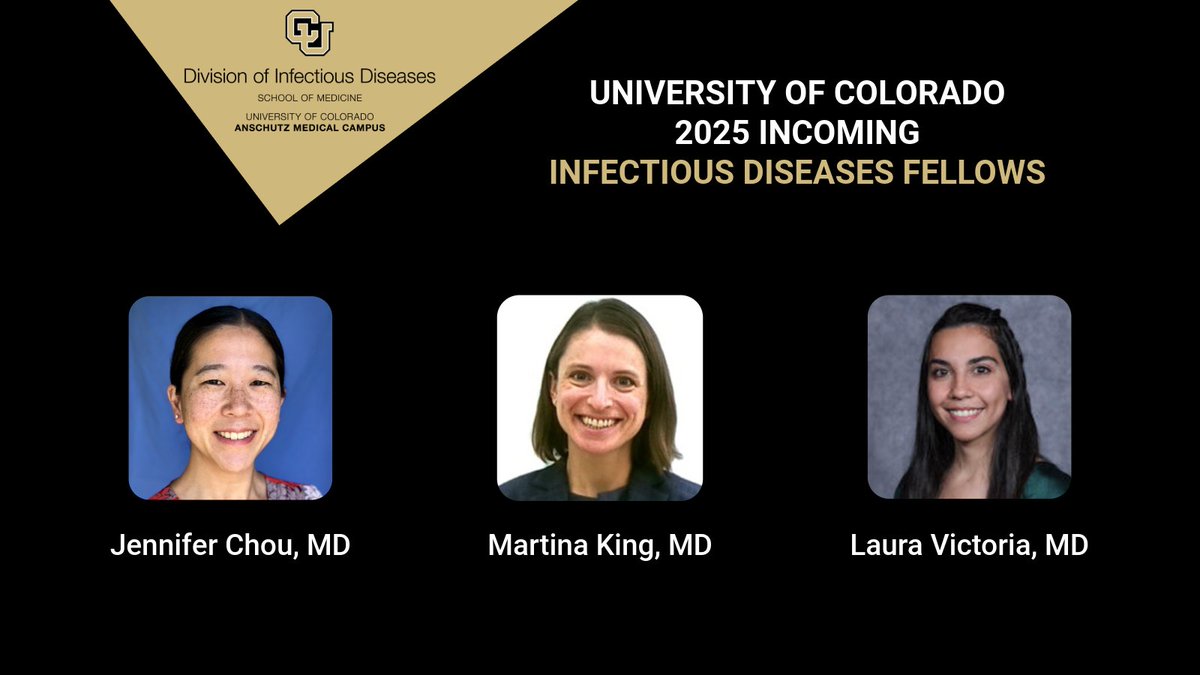 💫 We are delighted to announce our 2025 incoming Infectious Diseases fellows: Drs. Jennifer Chou, Martina King, and Laura Victoria! We can't wait to see the incredible contributions they'll bring to our #InfectiousDiseases family! 🚀 #FellowshipMatch #Match2025 #WelcometoID