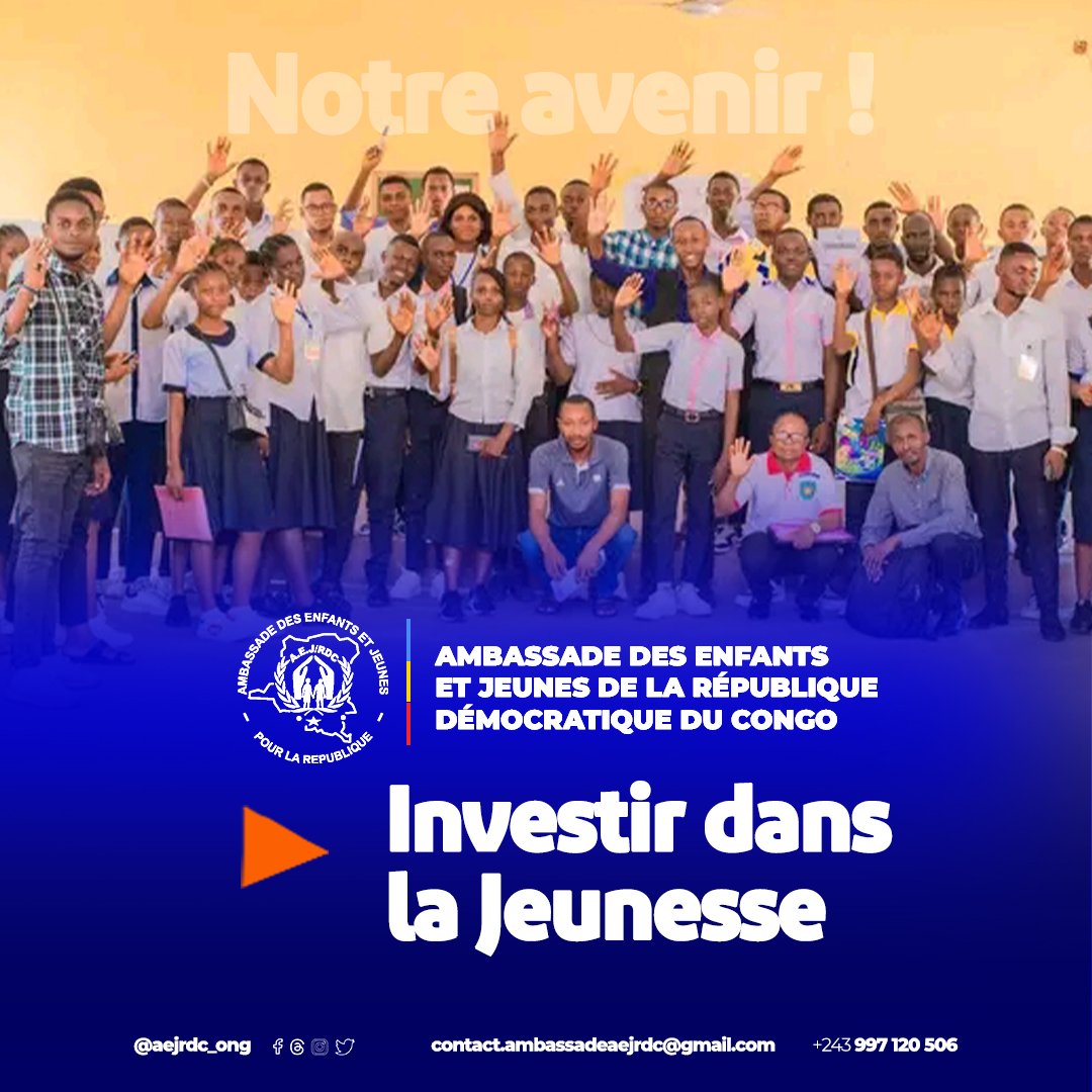 ONG_AEJRDC's tweet photo. 🔎 Qui sommes-nous ? Quels sont nos objectifs ? Et notre champ d'action ?Découvrez l' @ONG_AEJRDC en quelque lignes. Et rejoignez-nous pour une aventure pas prête à être oubliée.

#jeunessecongolaise #emploi #humanitaire #RDCongo https://t.co/HmUoUzKMur