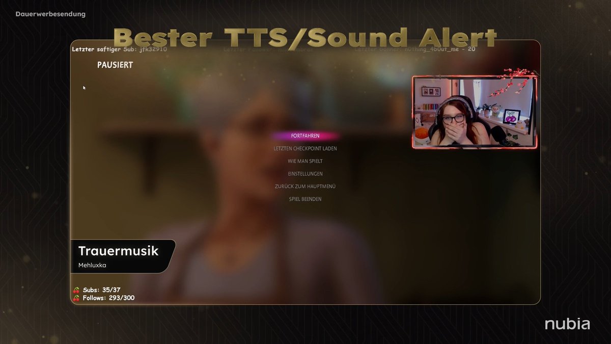 StreamerBahnhof's tweet photo. Wir sind einfach so stolz @mehluxka ! Einfach Drittplatzierte und 19 Punkte!!! 🖤
Auch wenn es heute nicht ganz gereicht hat: Mehluxka hat gezeigt, dass sie zu den Besten gehört – und wir könnten nicht stolzer auf sie sein. 💫

Danke an jede*n von euch, die für sie abgestimmt, mitgefiebert und sie unterstützt haben. Unsere Community ist einfach unschlagbar!

#StreamAwards #stbf #Mehluxka #TeamKirschie