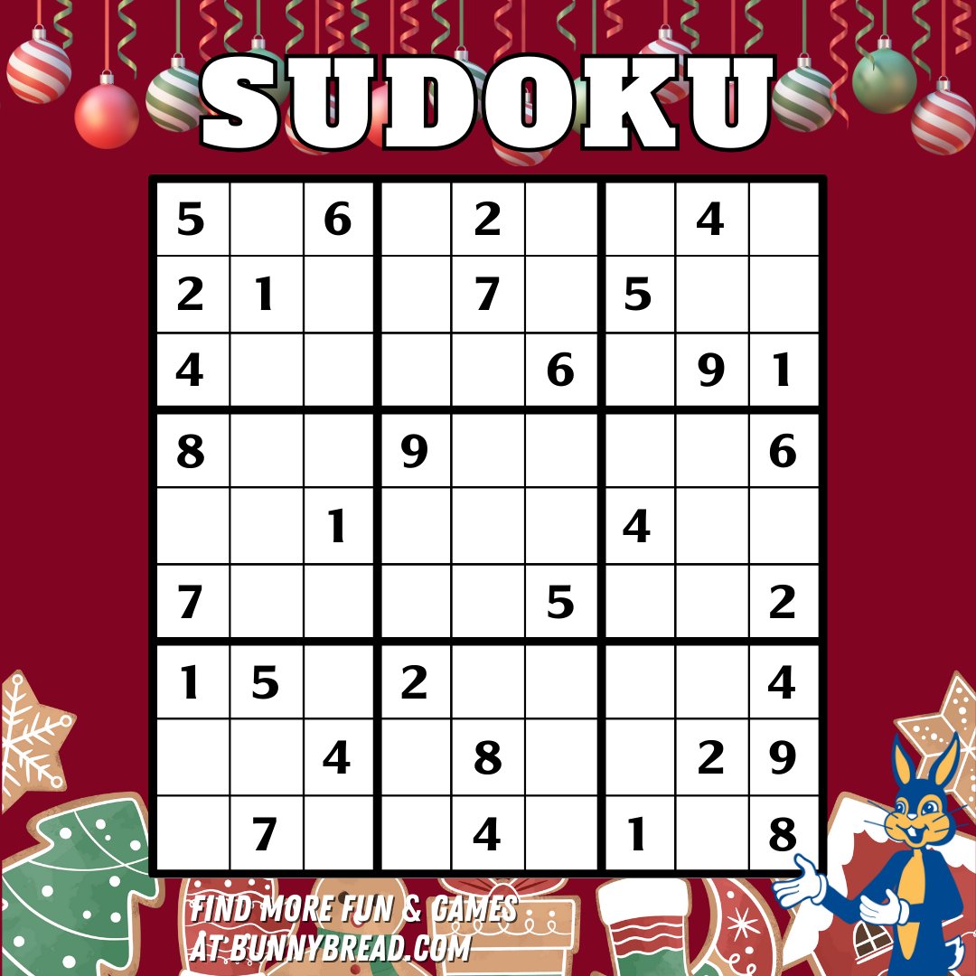Can you solve this #FunFriday Sudoku puzzle?
That's What I Said... #BunnyBread!