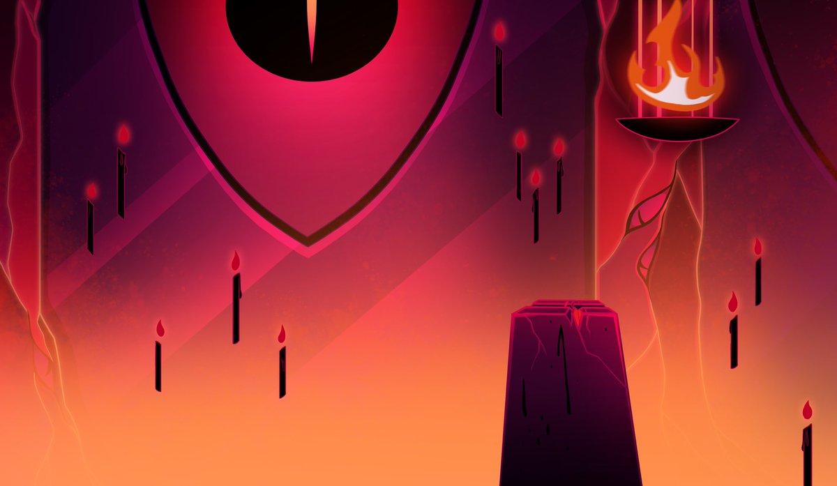 Some very fun BGs I got to paint from the latest episode of #HelluvaBoss 😈