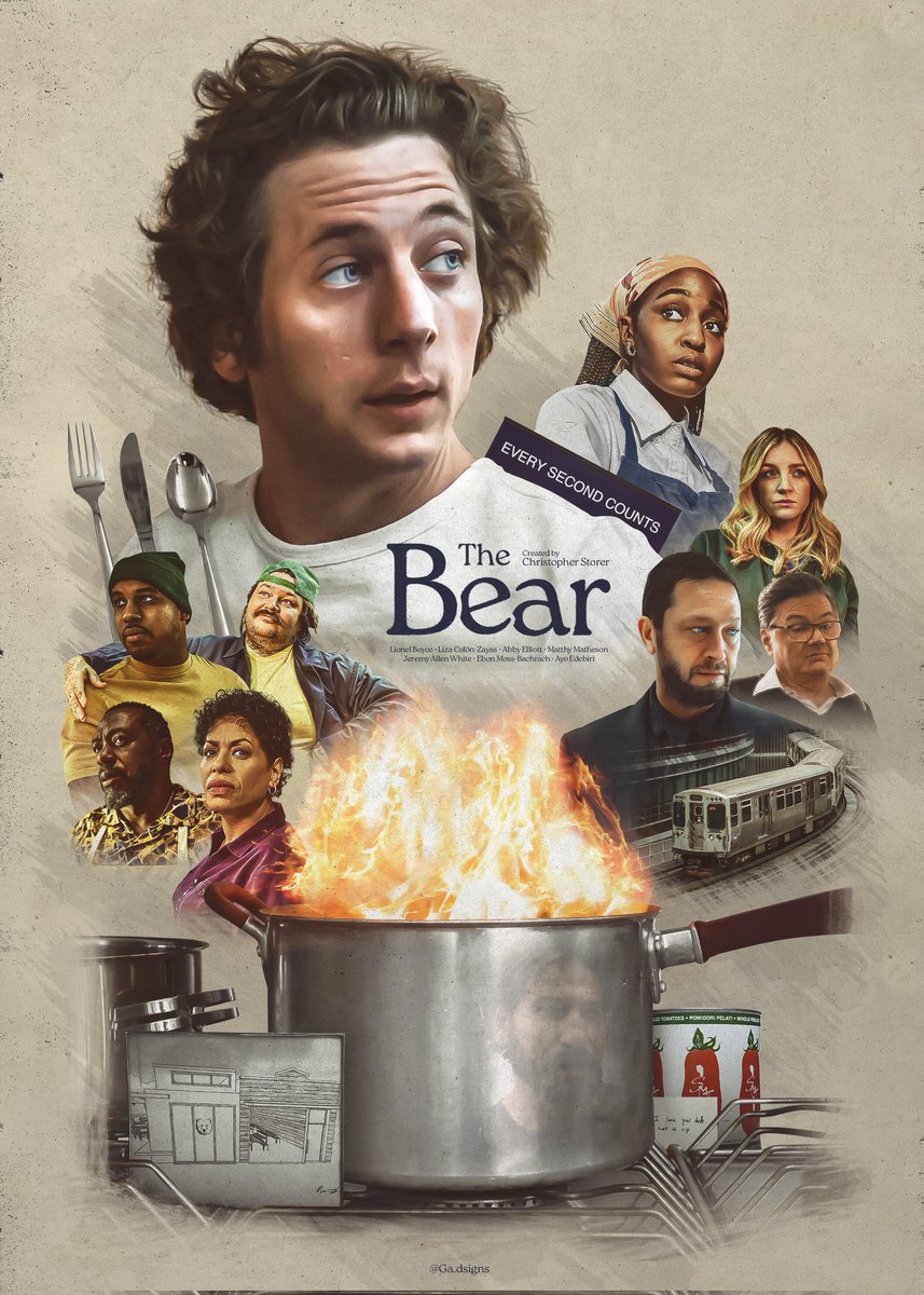 Gadsigns's tweet photo. The Bear / póster.

@TheBearFX @CanalFX_la @mattymatheson @hulu @OliverPlatt @edwinleegibson @TheMustacheMan @EbonMossB https://t.co/W8WvKPvd6Z