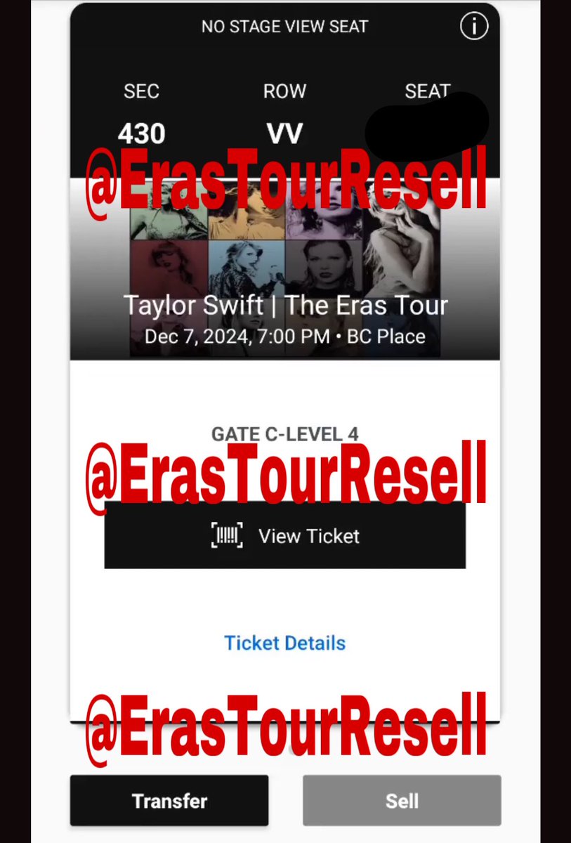 ErasTourResell's tweet photo. Selling TWO (2) UPPER BOWL *NO STAGE VIEW* tickets to the show in Vancouver at BC Place on 12/7
💌 Selling for $28 USD/$39 CAD TOTAL
💌 be sure to have the form linked in our bio filled out https://t.co/9duAYgihfs
