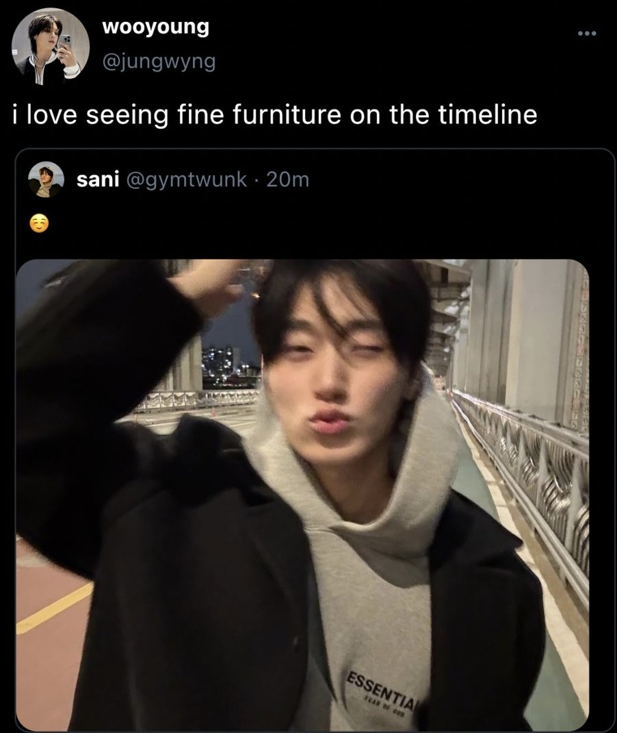 sanfulthoughts's tweet image. ✩ wsn one tweet au