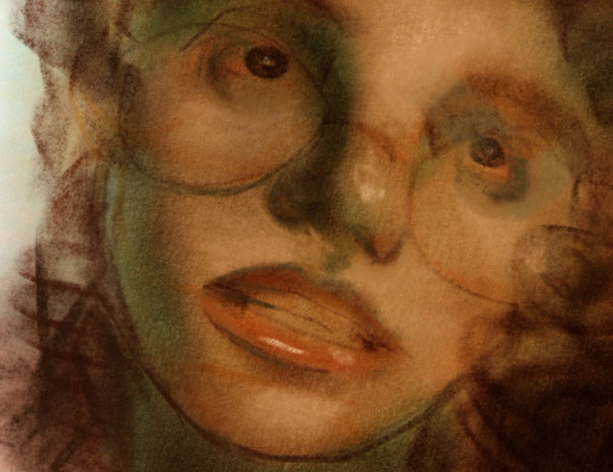 drawing of a girl, while im taking a break writing