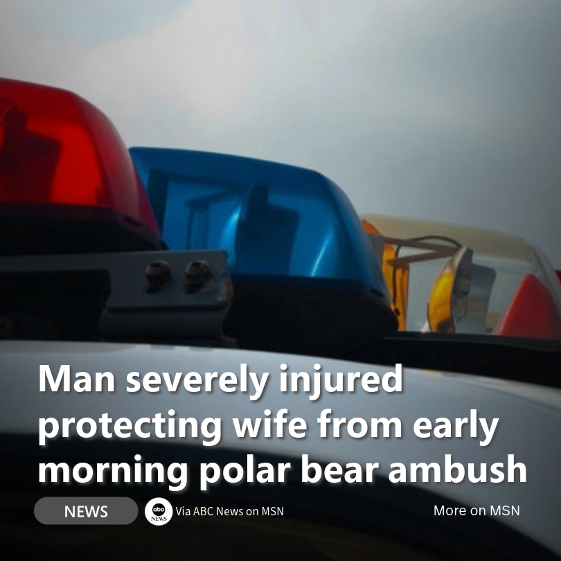 MSN's tweet photo. A heroic act unfolded in Fort Severn First Nation, Ontario, when a man sustained serious injuries defending his wife from a polar bear attack.
Read more: https://t.co/aZWek3zi8Z
#PolarBearAttack #HeroicRescue https://t.co/FebfgNod65
