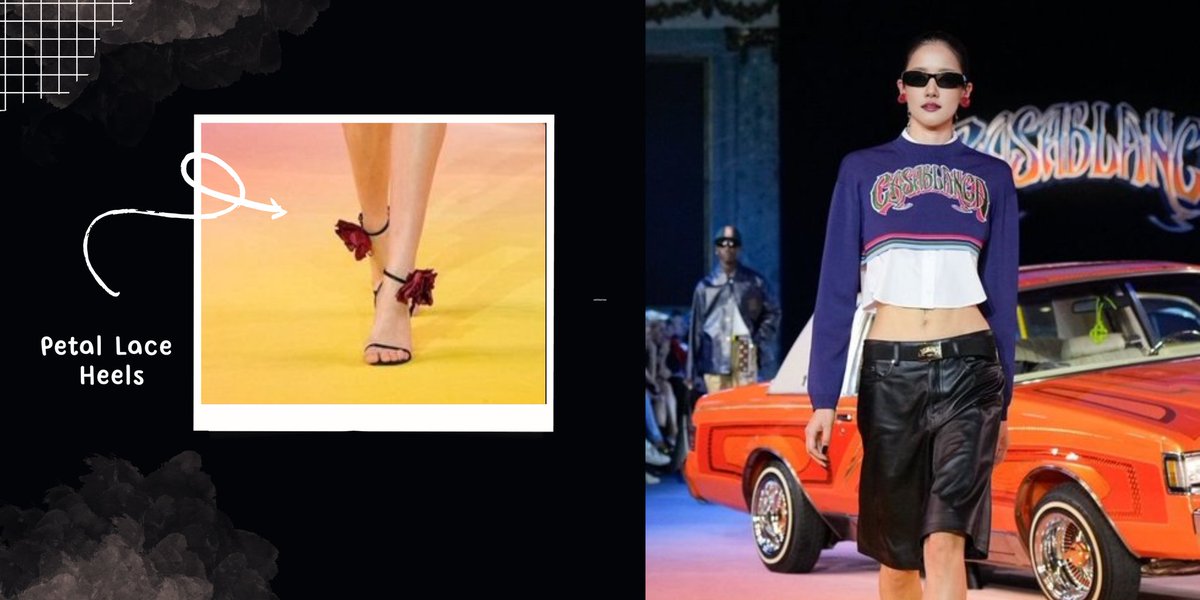 ㅤ
Adik dari Eleazar itu mempertegas langkah kakinya, memamerkan 𝘗𝘦𝘵𝘢𝘭 𝘓𝘢𝘤𝘦 𝘏𝘦𝘦𝘭𝘴 yang menghiasi kaki cantiknya. Melalui heels yang ia kenakan, Carissa ingin menunjukkan bahwa identitas dan ciri khasnya tak akan pernahn hilang dari setiap karya yang ia tunjukkan.
ㅤ