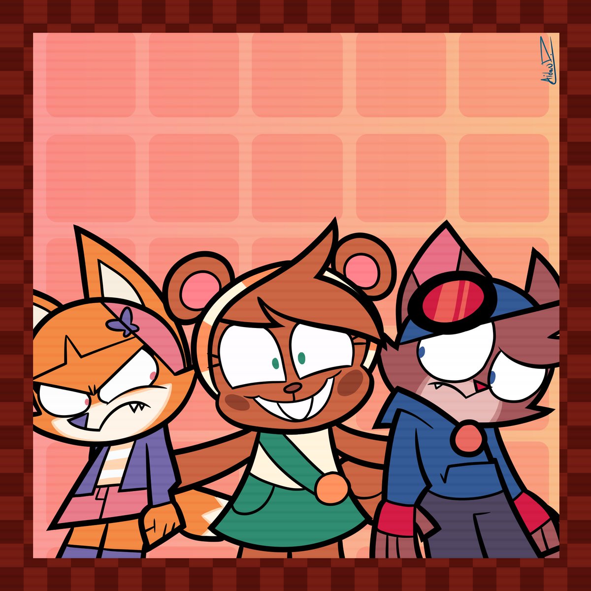 Aidan DeFrehn (@aidandefrehn) on Twitter photo Here's some more fan art of <a href="/ajmarekart/">AJMarekArt</a>'s characters, Murphy, Mitzi, and Vivian.
#murphyandmitzi #AJMarekArt #FanArt #ArtistOnTwitter Here's some more fan art of <a href="/ajmarekart/">AJMarekArt</a>'s characters, Murphy, Mitzi, and Vivian.
#murphyandmitzi #AJMarekArt #FanArt #ArtistOnTwitter