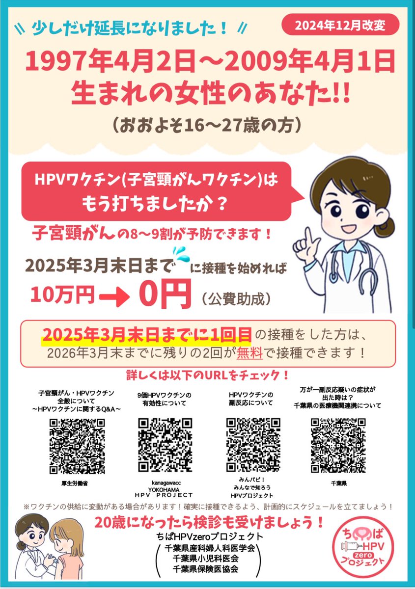 ちばHPVzeroプロジェクト tweet media