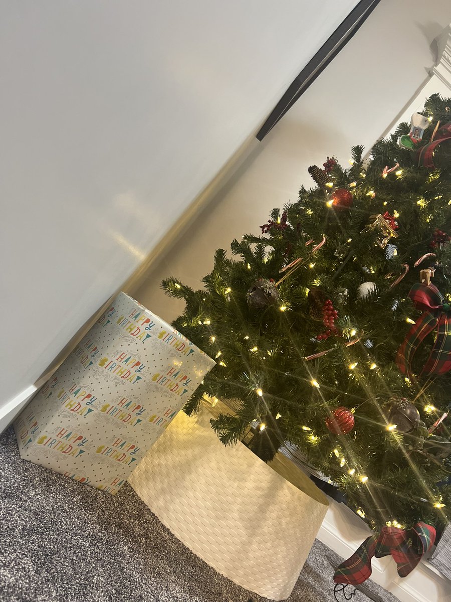 1st gift under the tree is for the Chistmas/Birthday boy!!!!💕 I bet you never guess what it is <a href="/Notre_Josh/">Josh</a> 😘