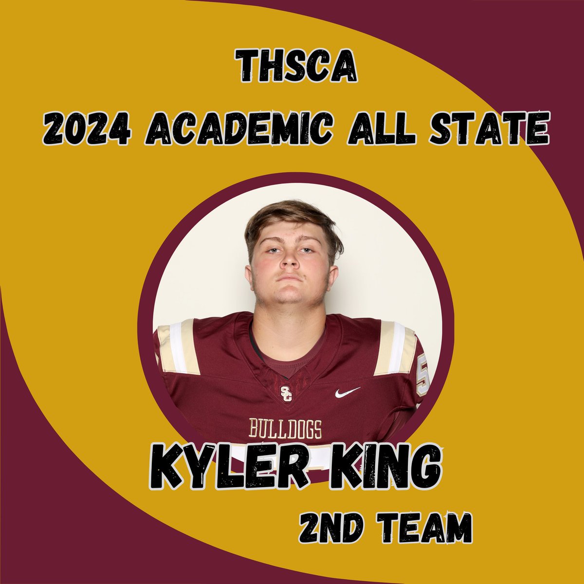 CoachKRHarrison's tweet photo. Congratulations to our 5 THSCA Academic All State recipients: https://t.co/ejCocyOXCH