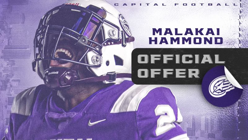 MalakaiH70's tweet photo. Proud to announce that I have received my 2nd offer from Capital University. Thank you @KnockCoach for the opportunity. https://t.co/GLqQvu26xP