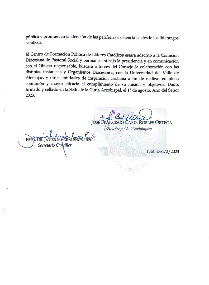 Dicen que quieren entablar dialogo, pero parece que solo con zurdos e ideólogos de género. No hay caridad para los católicos de “ultraderecha”. Y lo comento, porque si hubiera hablado con Jaime Cedillo, sabría que este Centro de Formación se formó mediante decreto del Arzobispo