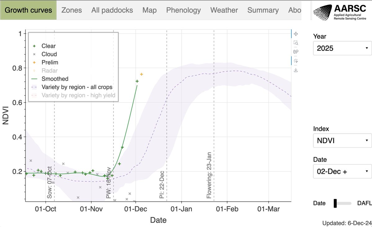 jamesbrinkhoff's tweet photo. There are some advanced rice crops in the Riverina this year, and temperatures kicking up the last couple of weeks! @RiceExtension https://t.co/mnRn4Eglsa