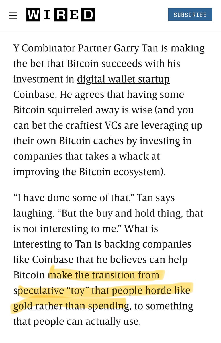 garrytan's tweet photo. My take in Bitcoin in Wired in 2013 https://t.co/0QJnlY4gme