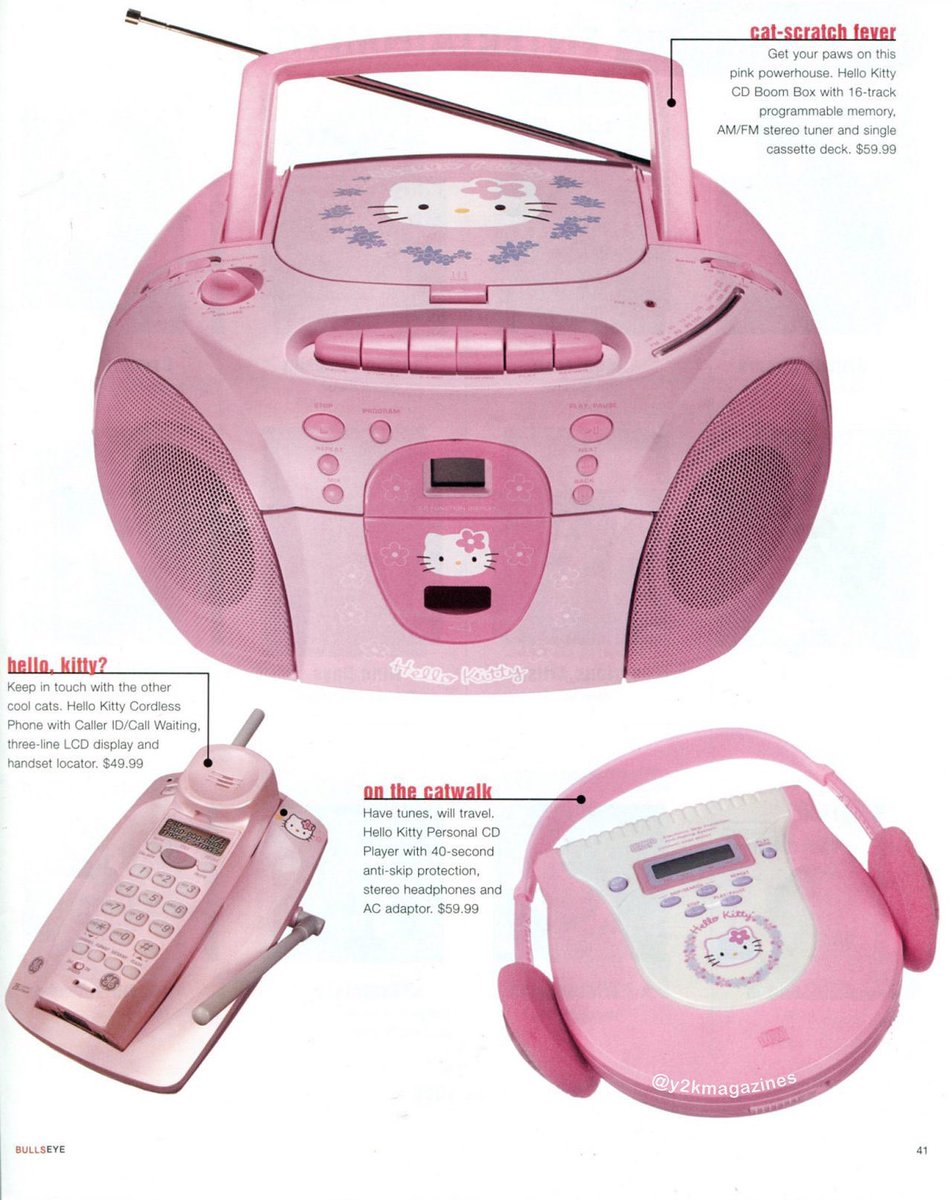 heartipink's tweet photo. hello kitty tech ‘20 target bullseye magazine https://t.co/fZ2OJyjhSE