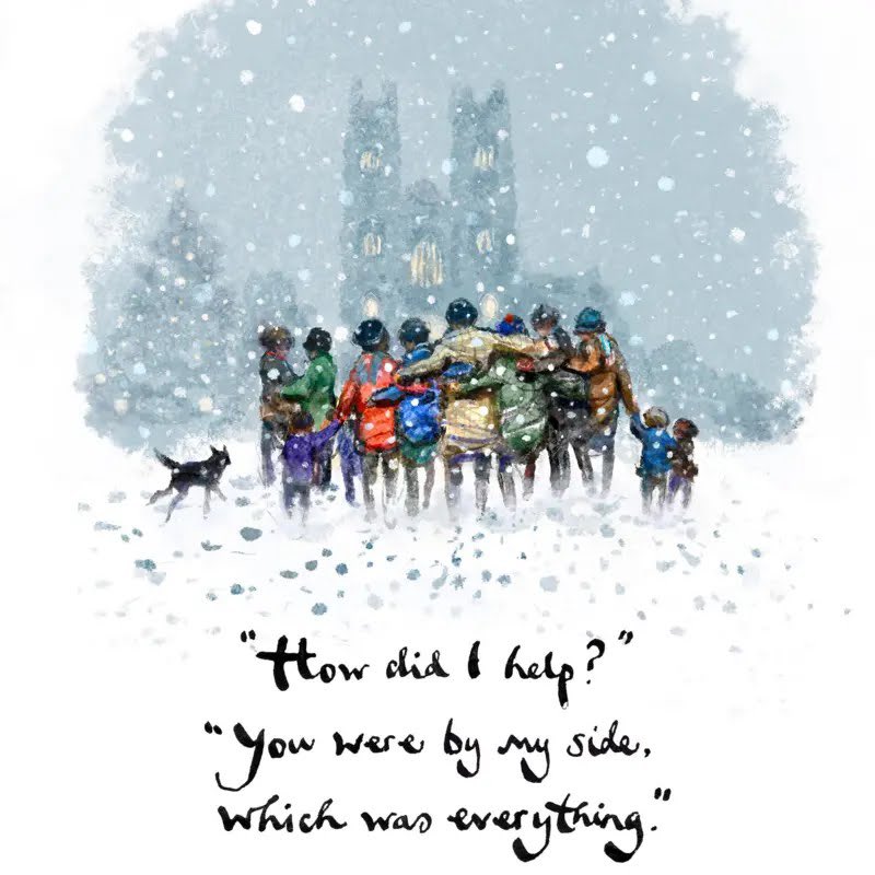 #PrincessCatherine chose British #artist, #CharlieMackesy to specially design #illustration embodying Carol Service themes
kindness, love, empathy.
-Source: BBC News