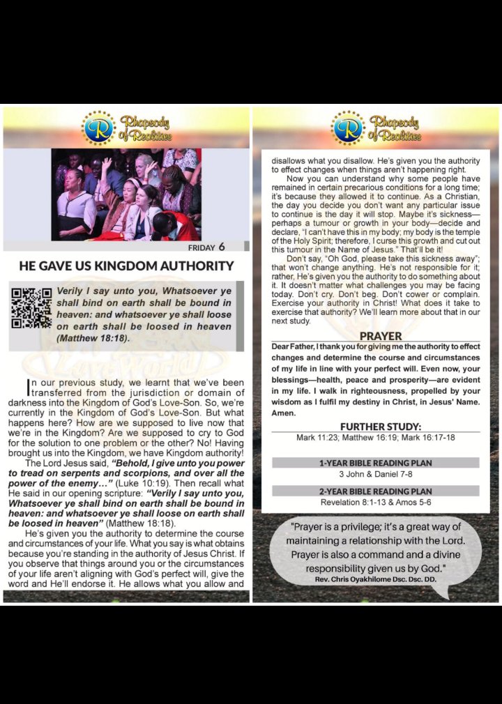 BIG_KingSam's tweet photo. Rhapsody of Realities Friday 6th December.
#rowd #ror #offer7 #Dec7
#SpotifyWrapped #Bitcoin #FUNDS Arsenal Chelsea Afa bablola Iwobi Chike farotimi Isak https://t.co/p3yCq8Rmq7